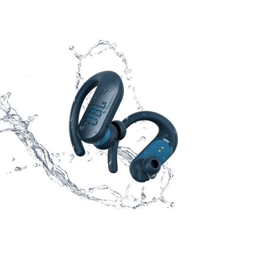 JBL Endurance Peak II - Blue - Waterproof true wireless sport earbuds - Front